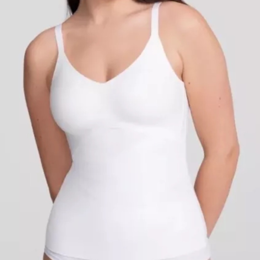 Honeylove Women's White Seamless Shaping Liftwear Cami Tank Top Size M